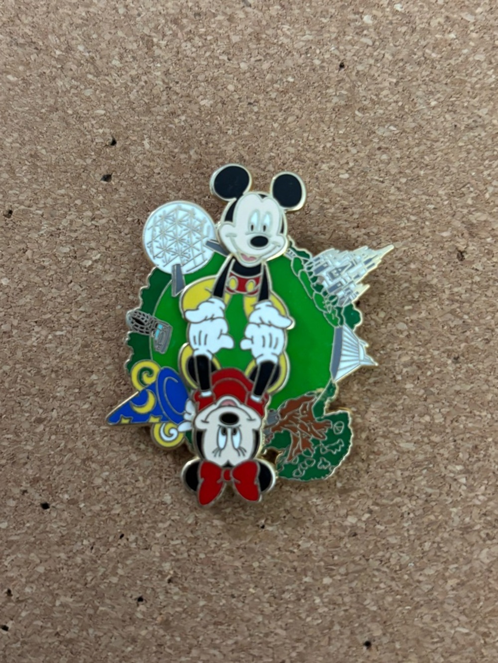 Disney Parks 4 Parks Icons Spinner Pin